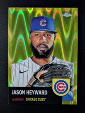 2022 Topps Chrome Platinum Ann. JASON HEYWARD 48/250 Auto Yellow RayWave #245
