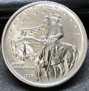 1925 STONE MOUNTAIN COMMEMORATIVE 90%  SILVER HALF DOLLAR