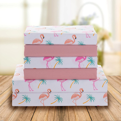 Luxury Soft Bed Sheets Flamingo Pattern - 1500 Premium Hotel