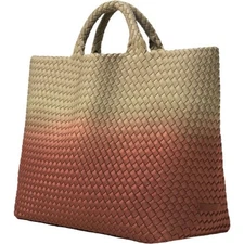 Naghedi Womena St Barths Dip Dyed Java Handwoven Neoprene Large Tote OS New