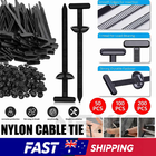 50-200x Universal Self-Locking Nylon Cable Tie Buckle Nylon Zip Ties Holder AU