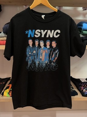 *NSYNC Graphic Band T Shirt Black Large Alstyle 100% Cotton Y2K Pop Tee