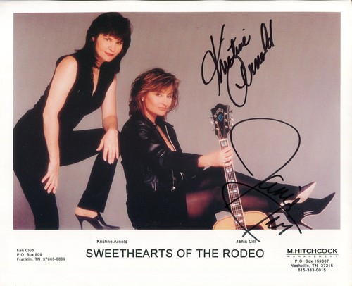 Kristine Arnold Janis Gill Sweethearts Of The Rodeo Signed Autograph Photo