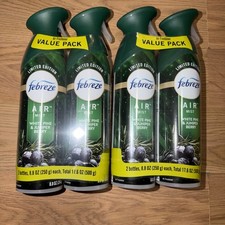 Febreze White Pine Juniper Limited Edition Air Freshener Spray 4 Pack