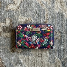 tokidoki Ju-Ju-Be Zip-Around Wallet Cartoon Sea Punk Colorful Zipper Cute Bifold