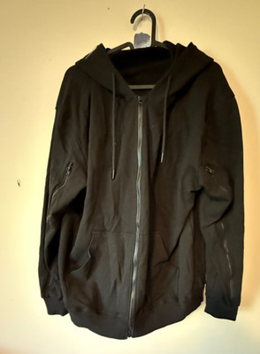 BeWell ~ IV Zip Up Hoodie Unisex Large Black Dialysis Chemo Infusion