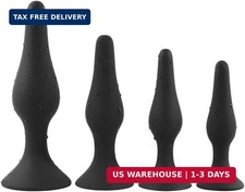 Butt Plugs Trainer Silicone Anal Plugs Beginners Starter Set for Women and Men S