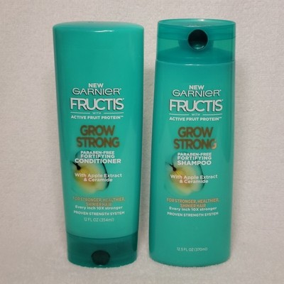 Garnier Fructis W/Active Fruit Protein Grow Strong Fortifying Shampoo&Conditione