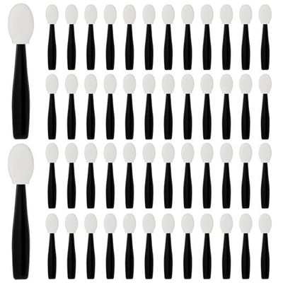 50PCS Disposable Eye Shadow Sponge Applicators, Mini Dual Sided Eyeshadow Bru...