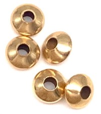 5Pcs 14KT Gold Filled Rondelle 5.3x3mm Spacer Beads- 1483