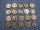 20 SILVER MERCURY DIMES WIH DATES lot 98