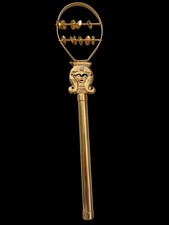 Handmade Hathor Sistrum ,Famous Egyptian Musical Instrument for Sound Healing