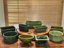 Mix and Match from these Vintage Green Pottery Planters Imperial Colonial McCoy