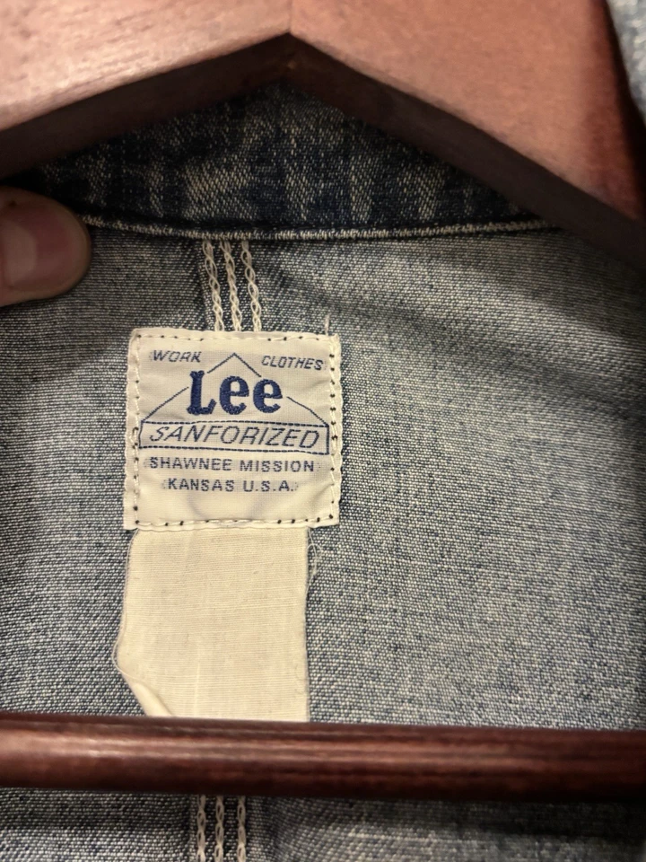 Chaqueta LEE 91-J de Colección Larga L Tareas Chaqueta Años 50 Hecha en Unión Foto 2 de 3