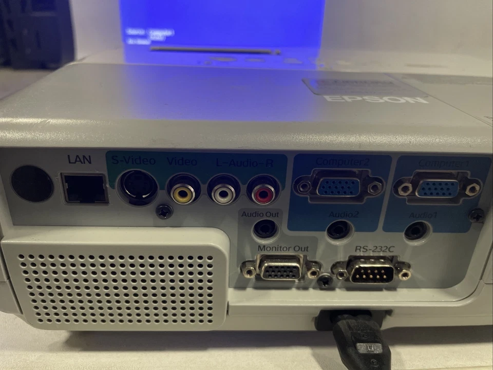 Epson PowerLite 83+ Digital Projector LCD EMP83H W/Cord - Image 2 of 3