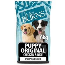 Burns Puppy Original Chicken & Rice Dry Dog Food - 6kg 7.47 per kilo