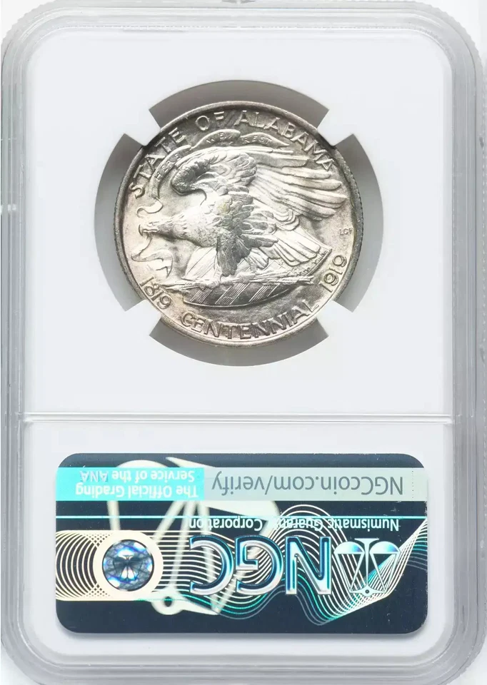 1921 Classic Commemorative Alabama Centennial NGC MS-64 ALABAMA - Image 2 of 2