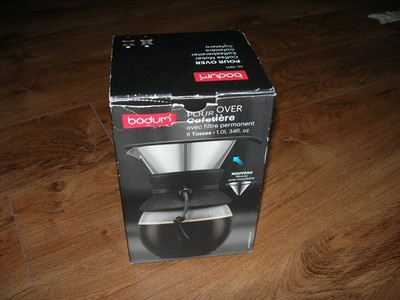 Bodum Pour Over Coffee Maker 11571 Permanent Filter 8 Cup 1.0l 34 Fl Oz, NEW