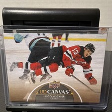 2021-22 Upper Deck Series 2 UD Canvas Nico Hischier C168 Devils Ice Hockey