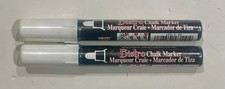 MARVY UCHIDA BISTRO WHITE CHALK MARKERS QTY 2 6MM TIP  480-S CAR WINDSHIELDS
