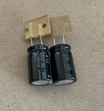 2pcs Rubycon 2200uf 35v Radial Electrolytic Capacitors Low ESR/Replacing 25v