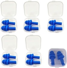 Swimming Ear Plugs Comfortable, Waterproof, Reusable Ear Plugs for Swimming, Sho