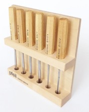 Beginners Set of 6 Pfeil Swiss Made Octagonal Ash Handled Carving Chisels