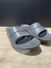 OOFOS Unisex Ooahh Sport Recovery Slides Sandals Size Men's 12/Women's  14 Gray