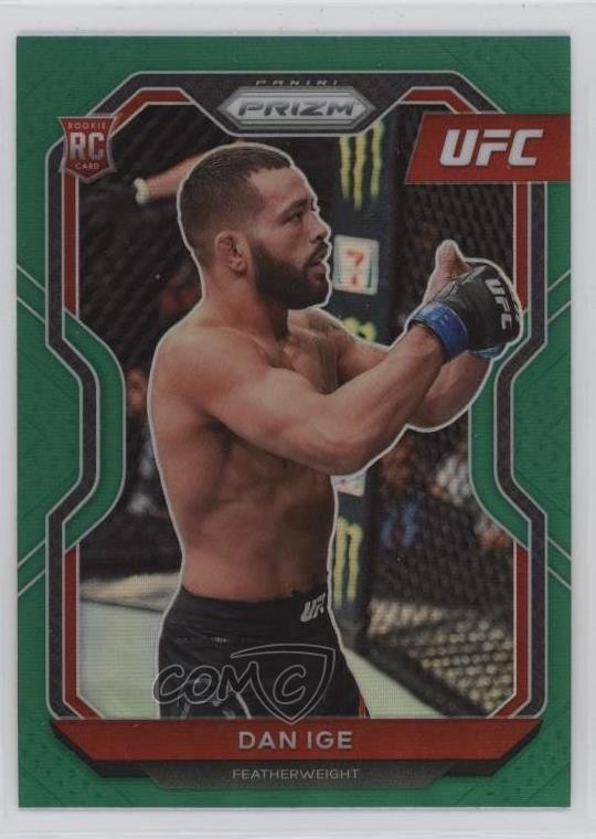 2021 Panini Prizm UFC Green Prizm Dan Ige #70 1dl2