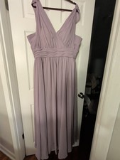 Morilee Madeline Gardner Lilac Formal Prom Party Cocktail Dress SZ 22 Ruffles