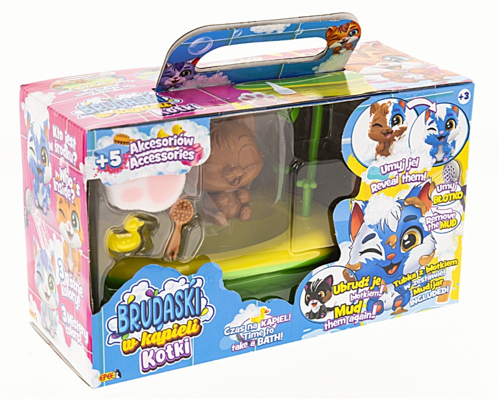 5905896603586 Набор для ванной комнаты с фигурками кошек Brudaski w kpieli Puszek Epee 5190₽