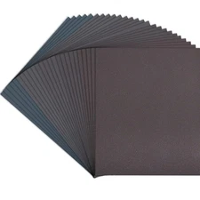 25 Pcs 9x11 Inch Sandpaper Sheets Silicon Carbide Abrasive Wet Dry Sandpaper