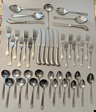 JEFFERSON MANOR LOT (45 pc ) Flatware Rogers Co Stainless Korea Plus Serving