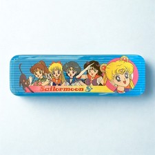 Estuche de lápices de hojalata vintage Sailor Moon S caja de lápices anime Japón 13 cm raro