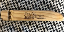 Vintage Wooden Train Whistle Steam Engine Railroad Toy Whistle Folk Art 9