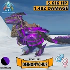 Ark Survival Ascended PC/PS5/XBOX PVE 🔥 NIGHTMARE Deinonychus 1482% Damage