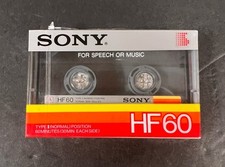 Sony HF-60 Cassette Tape Type 1 Normal , 60 Minutes - New Sealed