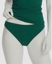 Bar Iii Women's Green Textured Bikini Swim Bottom Size XL