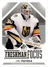 Jiri Patera 2023-24 SP Authentic Freshman Focus #FF-43 Vegas Golden Knights
