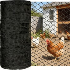 Bird Netting for Chicken Coop 50x100 FT, 1 in Mesh Chicken Run Netting Roof C...