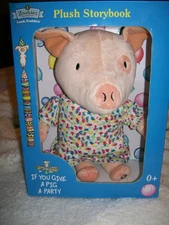 Zoobies IF YOU GIVE A PIG A PARTY Plush Doll Cloth Book Buddies Laura Numeroff