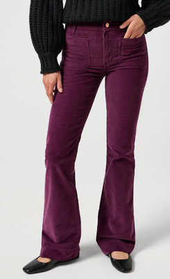 Wrangler flare Cordhose lila 28/30 retro 70's 60's Mod