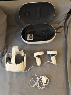 Meta Quest 2 Standalone VR Headset with Carrying Case & Charging Cable