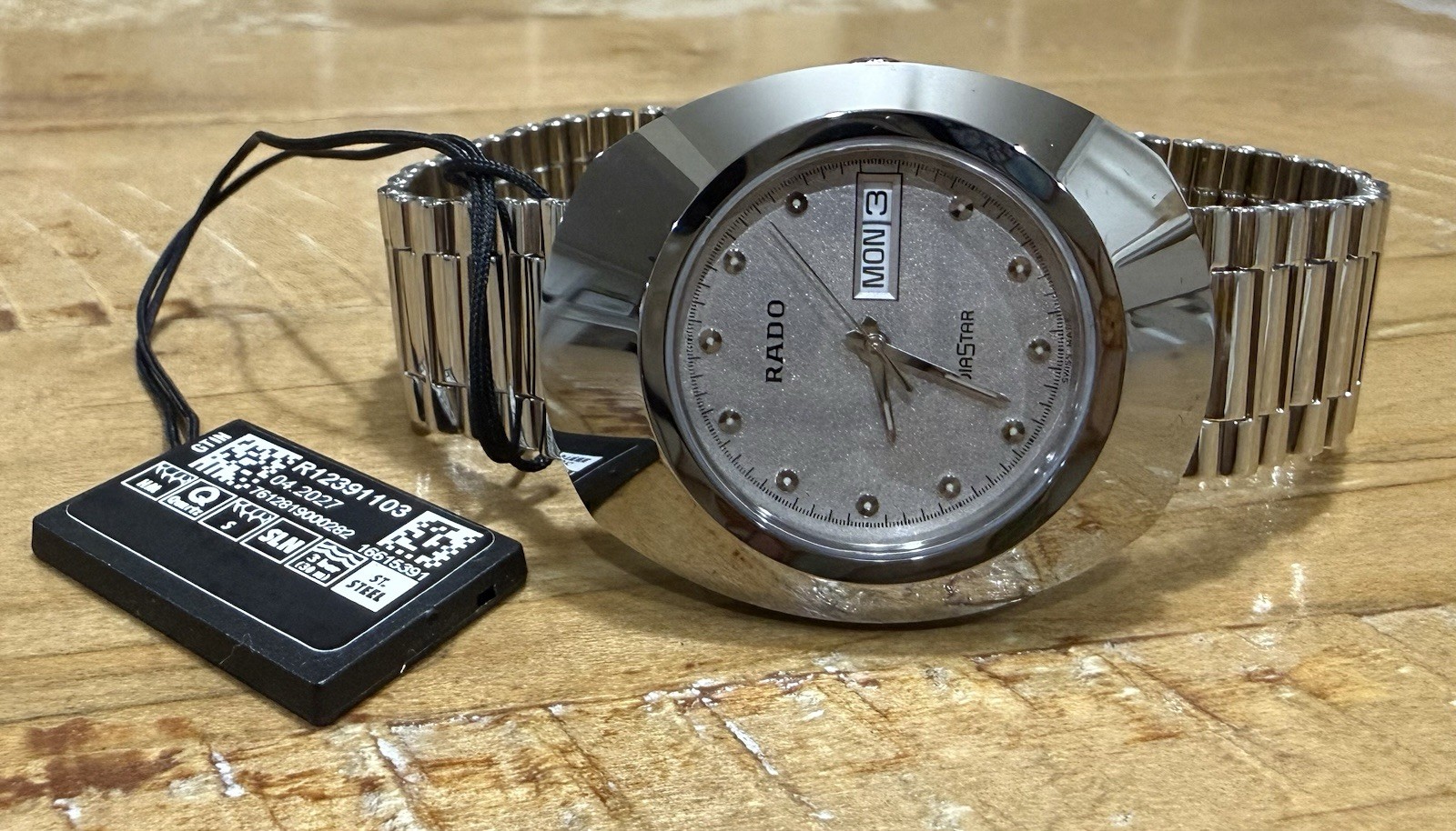 New Rado Original Silver Dial Men's R12391103 Stainless Steel Day /Date Watch