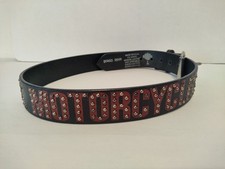 Studded Spell Out Harley-Davidson 98460-98VW Genuine Leather Size L 32