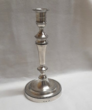 ANCIEN BOUGEOIR  PIED DE LAMPE EN METAL ARGENTE DE CHRISTOFLE MODELE PERLE
