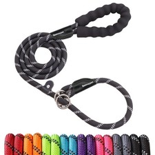 Slip Leads Dog Leash - 4/5/6/8/10 FT Heavy Duty Training Leashes - Reflective...