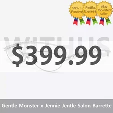 [CLEARANCE] Gentle Monster x Jennie Jentle Salon Barrette 02 Silver Metal Clear