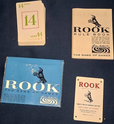 Parker Brothers ROOK Card Game 1963 Vintage Complete Set GUC  