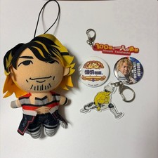 Hiroshi Tanahashi NJPW Plush Toy Keychains Badge Set Japan ProWrestling Japan